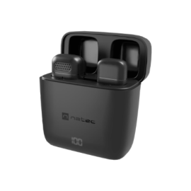 Natec Microphone | NMI-2255 | Hopper | Built-in microphone | Wireless | Black
