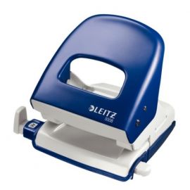 Punch hole Leitz 5008 blue, 30 sheets, metal 1101-118