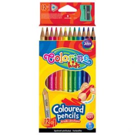 Colorino Kids Triangular coloured pencils 12 colours (with sharpener)
