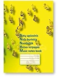 Music notes book SMLT, A5/12, soft, colored cover  0722-012