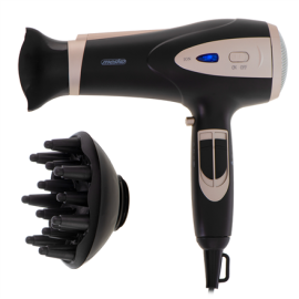 Mesko Hair Dryer | MS 2287 | 2200 W | Number of temperature settings 3 | Diffuser nozzle | Black/Cha