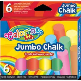 Colorino Kids JUMBO Coloured chalk 6 colours