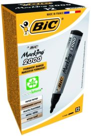 BIC permanent MARKER ECO 2000 2-5 mm, black, Box 12 pcs. 000095