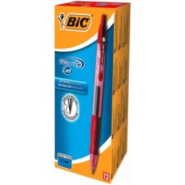 BIC gel pen Gel-ocity BX12 red, Box 12 pcs.