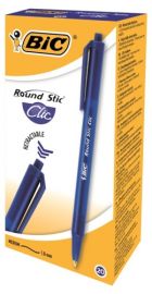 BIC Ball pen Round Stic Clic, 1.0 mm Blue, Boxh 20 pcs. 379640