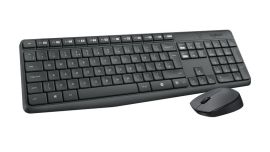 Logitech MK235 Combo Wireless Keyboard + Mouse, US, Grey