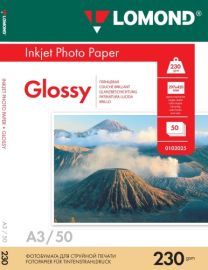 Lomond Photo Inkjet Paper Glossy 230 g/m2 A3, 50 sheets