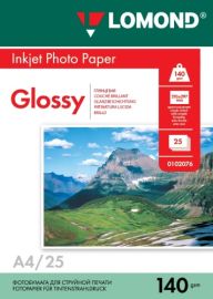 Lomond Photo Inkjet Paper Glossy 140 g/m2 A4, 25 sheets