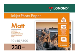 Lomond Photo Inkjet Paper Matte 230 g/m2 10x15, 500 sheets