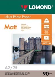 Lomond Photo Inkjet Paper Matte 90 g/m2 A2, 25 sheets