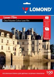 Lomond PET Film for b/w &amp; color laser printers Clear A4, 10 sheets