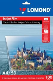 Lomond PET Film for inkjet printers Clear A4, 50 sheets