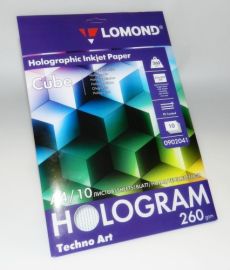 Lomond Hologram Techno Art Photo Paper Cube 260 g/m2 A4, 10 sheets