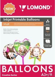 Lomond Inkjet Printable Baloons A3+, 9 sheets (Ball/Heart/Star) double sided