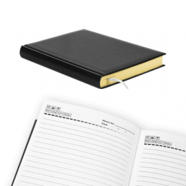 Planning notebook Forpus, A5/360,  PVC cover, Black, Yellowi pages  0726-191