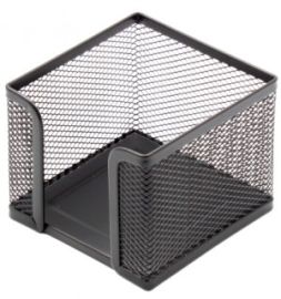 Note paper box Forpus , 9.5x9.5cm, black, perforated metal 1005-008