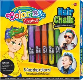 Colorino Creative Hair Chalk for boys 6 colours
