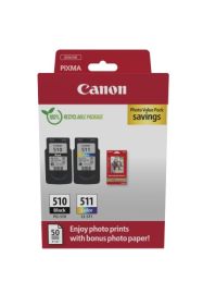 Canon PG-510/CL-511 (2970B017) Photo value pack Ink Cartridge Multipack, BK/CMY