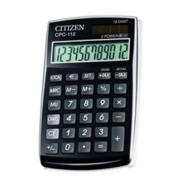 CITIZEN Pocket Calculator CPC-112BKWB black