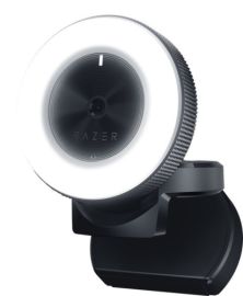 Razer RZ19-02320100-R3M1 Kiyo Webcam, Gaming Camera for Streaming, 4 MP, Full HD 1080p, USB, Black
