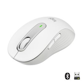 Logitech Signature M650 (910-006255) mouse RF Wireless + Bluetooth Optical 2000 DPI, Off-white