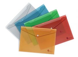 Envelope with print Forpus, A4, plastic, white, transparent 0820-009