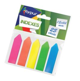 Paper-index  Forpus, 12x44mm, Assorti, Plastic, arrows (5x25)  0718-105