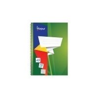 Exercise book with spiral  Forpus, A5/70, Squared, soft cover  0722-004