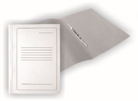 Cardboard binder SMLT, A4, 300g, white with print, cardboard