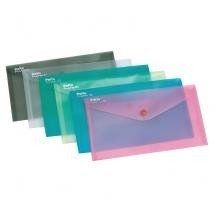 Envelope with print, E65 / DL, plastic, various colors, transparent 0820-110