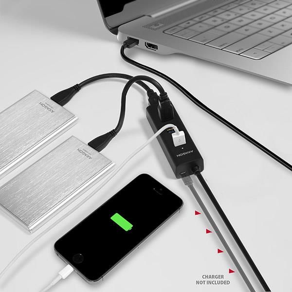 I/O HUB USB3.0 4PORT CHARGING/1.2M HUE-S2BL AXAGON – 3