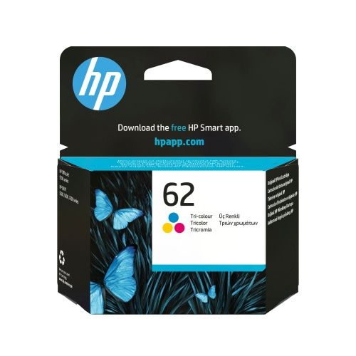 HP 62 Tri-color (C2P06AE) Ink Cartridge, CMY
