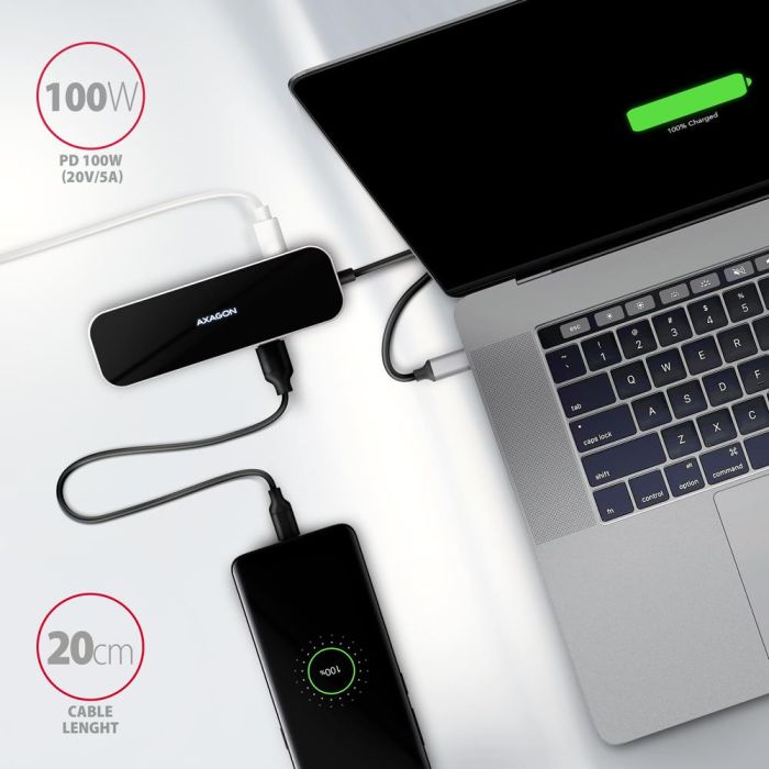 I/O HUB USB-C 6IN1/0.2M HMC-6GL AXAGON – 7