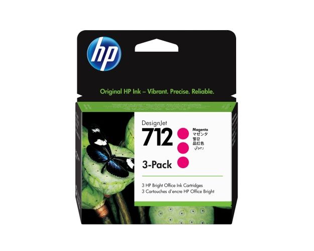 HP 712 3-pack (3ED78A) Ink Cartridge, Magenta – 5