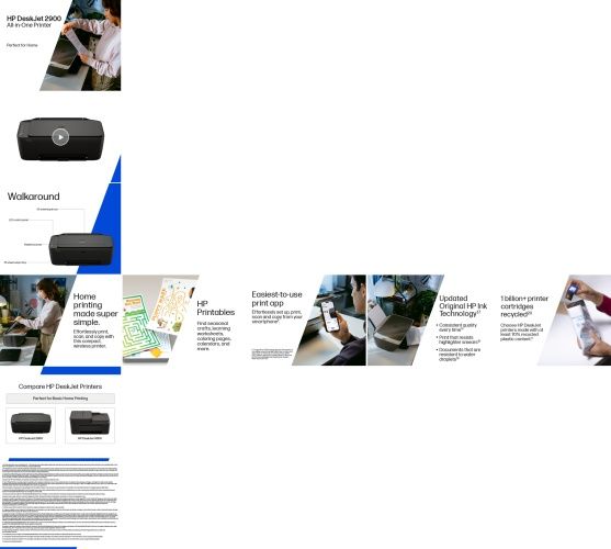 HP DeskJet 2910 AiO Printer Inkjet Colour MFP A4 7.5 ppm USB Wi-Fi – 4
