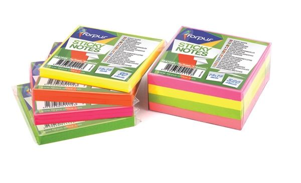 Sticky notes Forpus, Neon, 75x75mm, Green (1x80) – 2