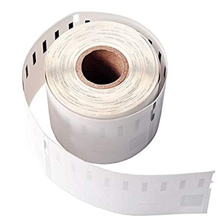 TopJet Label Roll Black on White, 54mm x 101mm, 220 Labels, Compatible with Dymo 99014 (S0722430)