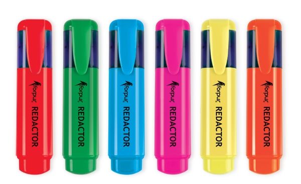 Textmarker Forpus Redactor, 2-5 mm, Yellow  1212-001