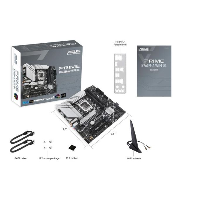Mainboard ASUS Intel B760 Express LGA1700 Micro-ATX 3xPCI-Express 4.0 16x DDR4 – 6