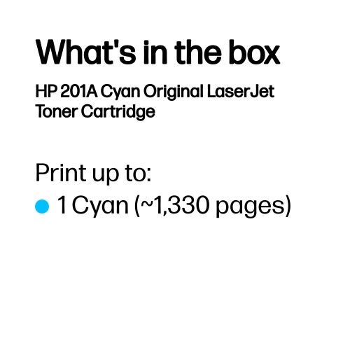 HP 201A (CF401A) Toner Cartridge, Cyan – 3
