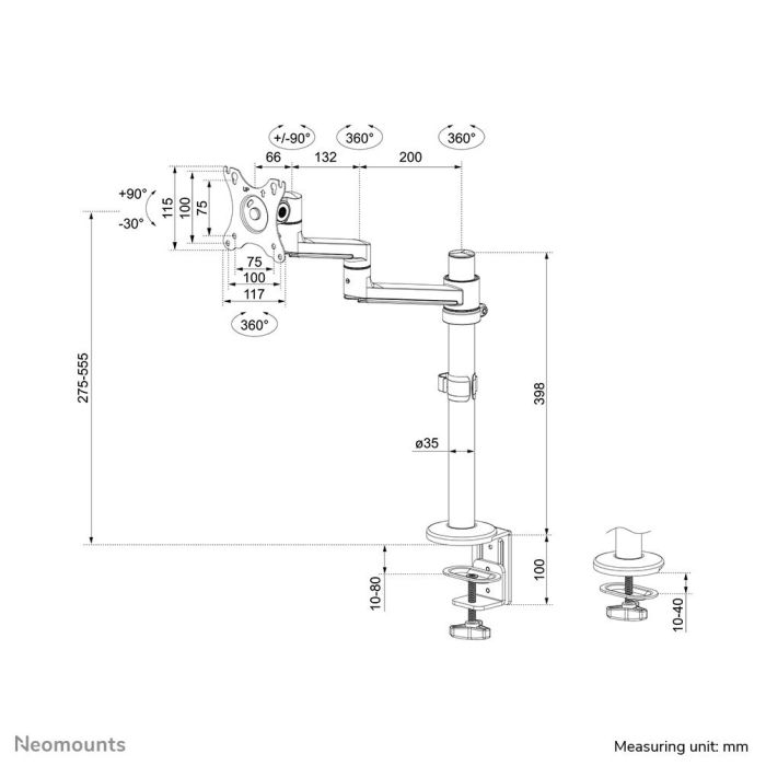 MONITOR ACC DESK MOUNT 17-27"/DS60-425BL1 NEOMOUNTS – 20