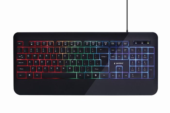 KEYBOARD MULTIMEDIA USB ENG/BLACK KB-UML-03 GEMBIRD