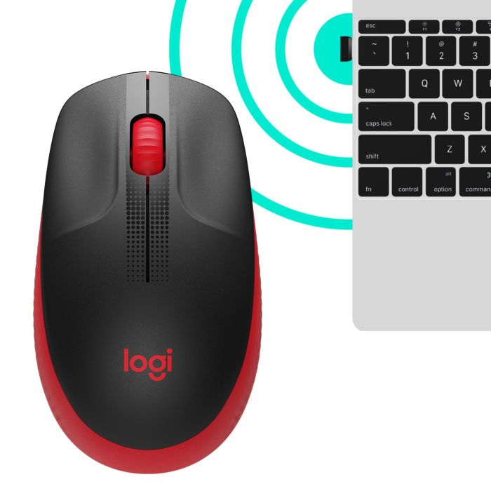 MOUSE USB OPTICAL WRL M190/RED 910-005908 LOGITECH – 4