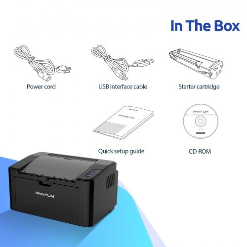 Printer Pantum P2500W, Laser monochrome, A4, Wi-Fi – 5