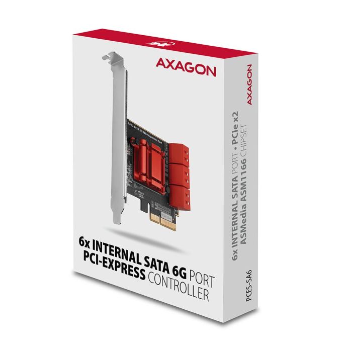 SSD ACC I/O CONTROLLER PCIE/6XSATA 6G PCES-SA6 AXAGON – 2