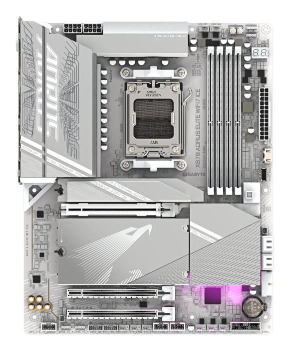 Mainboard GIGABYTE AMD X870 ATX 4xSlots X870 AORUS ELITE WIFI7 ICE DDR5 – 2