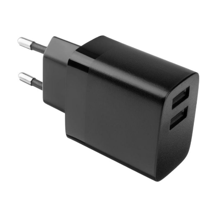 Fixed Dual USB Travel Charger 17W FIXC17N-2U-BK