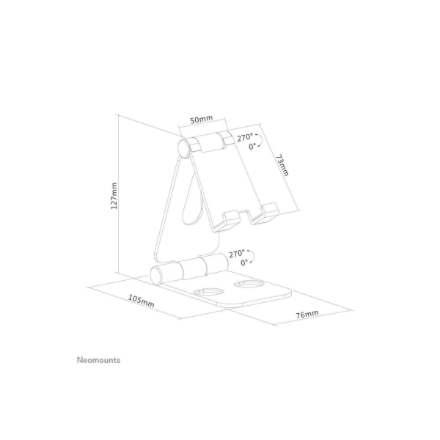 Neomounts DS10-160SL1 Adjustable Phone stand 7" – 15