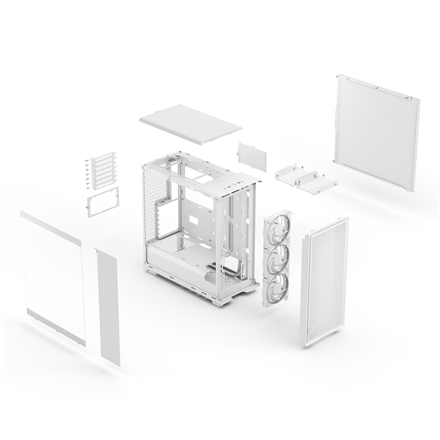 Fractal Design Case Epoch ATX White TG RGB Clear Tint – 12