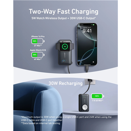 Anker MagGo Power Bank 10000 mAh Black Stone – 3